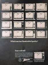 1968 Zenith Television Vintage Print Ad Which One Has Hand Crafted Quality  picture