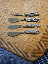 Vintage Arthur Court Set Of 4, Cheese Spreaders And Fork picture