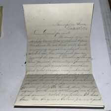 Antique 1876 New Year’s Eve Letter From Hampton Iowa IA Mentions Christmas picture