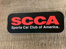 SCCA Sports Car Club of America sticker decal  8”x3” BLACK  **Free Shipping** picture