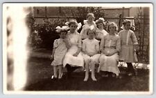 RPPC Family Gathering Girls 1913 Vintage Postcard picture
