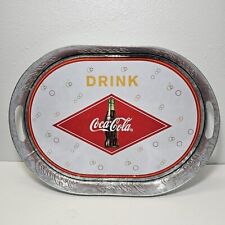 Vintage Coca-Cola Galvanized Tray with Handles Drink Cola picture