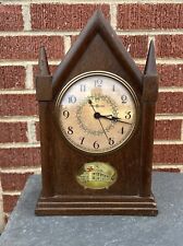 Vintage GE General Electric Wooden Cathedral Mantel Clock 12 Inches FOR REPAIRS picture