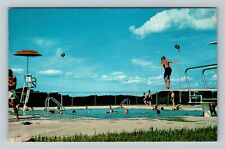 Danville, OH-Ohio, Mohaven Camp, Swimming Pool, Vintage Postcard picture