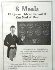 1918 Quaker Oats - Grape Nuts Magazine Print Ad vintage ephemera rare picture