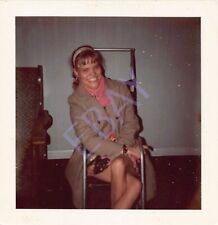 Original Photo 3x3 Woman Sitting On Chair H287 #2 picture