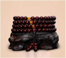 8mm*108 Natural Real Indian Rosewood Pray Bracelet Mala Meditation Prayer Beads picture