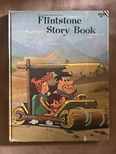Vintage 1974 Flintstone STORY BOOK oversize hardcover Hanna-Barbera picture