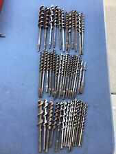 Lot of 40 Antique Vintage Auger drill bits, Mixed Lot picture