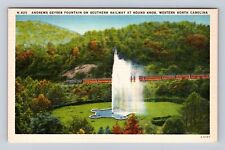 NC-North Carolina, Andrews Geyser Fountain, Antique, Vintage Souvenir Postcard picture