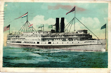 1923 Steamship Priscilla Fall River Line Postcard picture