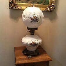 Vintage Accurate Castings Puffy Roses 3 Way GWTW Table Lamp 21” picture