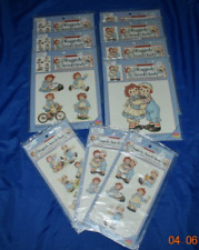 Lot of 10  Raggedy Ann & Andy Iron-On Transfers by Daisy Kingdom picture