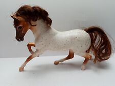 Reeves Breyer White Horse with Brown Spots Hair Mane & Tail See Pics Rare Hoof picture