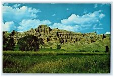 c1960s Scenic View Of Badland Of The Wind River Dubois Wyoming WY Trees Postcard picture