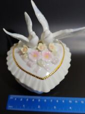 symbol of love porcelain music box very good condition music box plays great picture