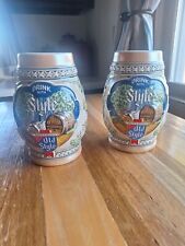 Pair of Old Style Beer Steins from 1983.  Limited Edition from G. Heileman Co. picture