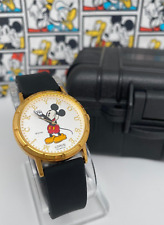 VINTAGE LORUS MICKEY MOUSE COIN-STYLE WATCH WITH BONUS CASE picture