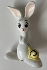 Simson Giftware Easter Bunny W/snail Porcelain Figurine Figure Rabbit Ceramic picture