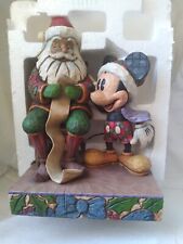 Disney Traditions Enesco Jim Shore Santa Mickey Checking It Twice 4008063 W/Box  picture