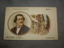 Postcard, Gioacchino Rossini - T. Presser Co., Phila, Music Reward Card picture