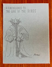 A CONCORDANCE TO THE LORD OF THE RINGS Part One '60s Fanzine Fantasy Rare picture