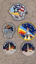 VTG NASA SPACE MISSION EMBROIDERED PATCHES LOT OF 5 DUPLICATES picture
