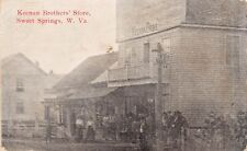 Sweet Springs WV West Virginia Keenan Brothers Store Main Street Postcard A10 picture