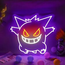 Pokemon Gengar Neon Light Sign, Neon Wall Décor 13” x 13” picture