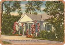 Metal Sign - Georgia Postcard - The Little White House, Warm Springs Georgia 1 picture