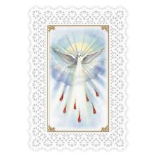 Lace Holy Card Confirmation Come Holy Spirit Lot of 25 Size 2.75 x 4.25 inches picture