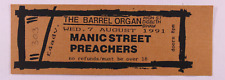 Manic Street Preachers Ticket Original Vintage The Barrel Organ Birmingham 1991 picture