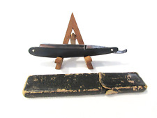 Vintage Griffon XX 67 Straight Razor Made in Germany Black Scales Comes with Box picture