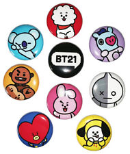 BT21 - 9pcs Button Set (1 inch PIN BACK) K-pop BTS - Concert Gear picture