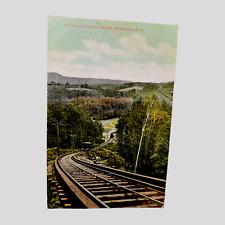 Incline Railway Uncanooic Mountain Manchester New Hampshire 1908 Vtg Postcard picture