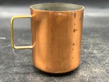 VINTAGE 1/3 COPPER GILL CUP TANKARD ROYAL NAVY RUM OLD CUP picture