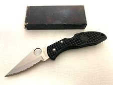 VINTAGE EARLY SPYDERCO CLIPIT DELICA MINT IN BLACK BOX picture