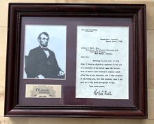 Lincoln Financial Group 100 Years Lincoln Photo Letter From Robert Lincoln picture