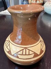 Vintage Lakota Sioux Pine Ridge Pottery Vase - Olive Cottier picture