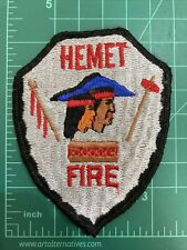 Hemet Fire Emt California Firefighter Patch OLD RARE picture