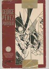 COVER ONLY George Perez SIGNED Batman Portfolio / WB Exclusive Version picture
