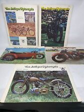 The Antique Motorcycle Club Magazine 1976 Lot Of 5 Indian Harley Schickel picture