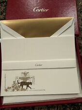 Authentic Cartier Panthère Note Card Set 10 Cards/Envelopes picture