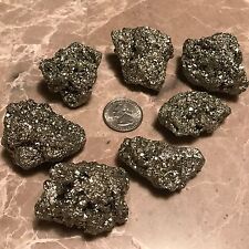 (1) POUND NATURAL RHOMBIC PYRITE CRYSTAL CLUSTERS - VERY HIGH END - Large picture