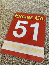 Handcrafted Chicago Fire TV Show Engine 51  Reflective Vinyl Sign Herrmann Casey picture