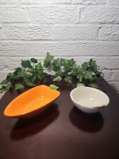 Exclusive Pier 1 Imports Hand-Painted Ironstone Onion & Carrot Set. picture
