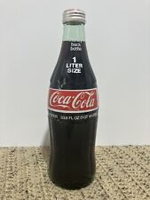 Vintage (1970’s ?) Coca Cola 1 Liter Size Bottle.  Full. Sealed/Never Opened. picture