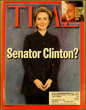 3/1/1999 Time Magazine Senator Hillary Clinton Leonardo DiCaprio picture