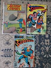 Superman 1950's To 80's Action Comics 217 Comic Lot picture