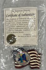 American Historic Society 911 Commemorative Memorial /Brooch Coin New wth COA picture